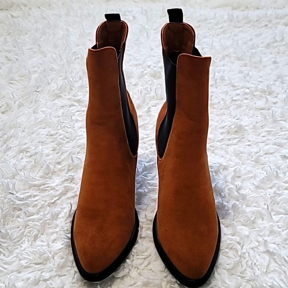 NWOT Shein Tan Ankle Booties Sz 7